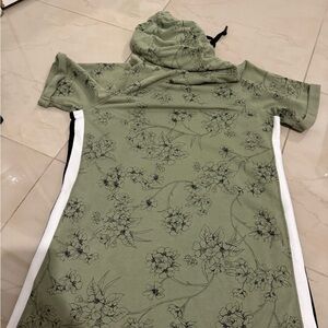 Green Hoodie Dress